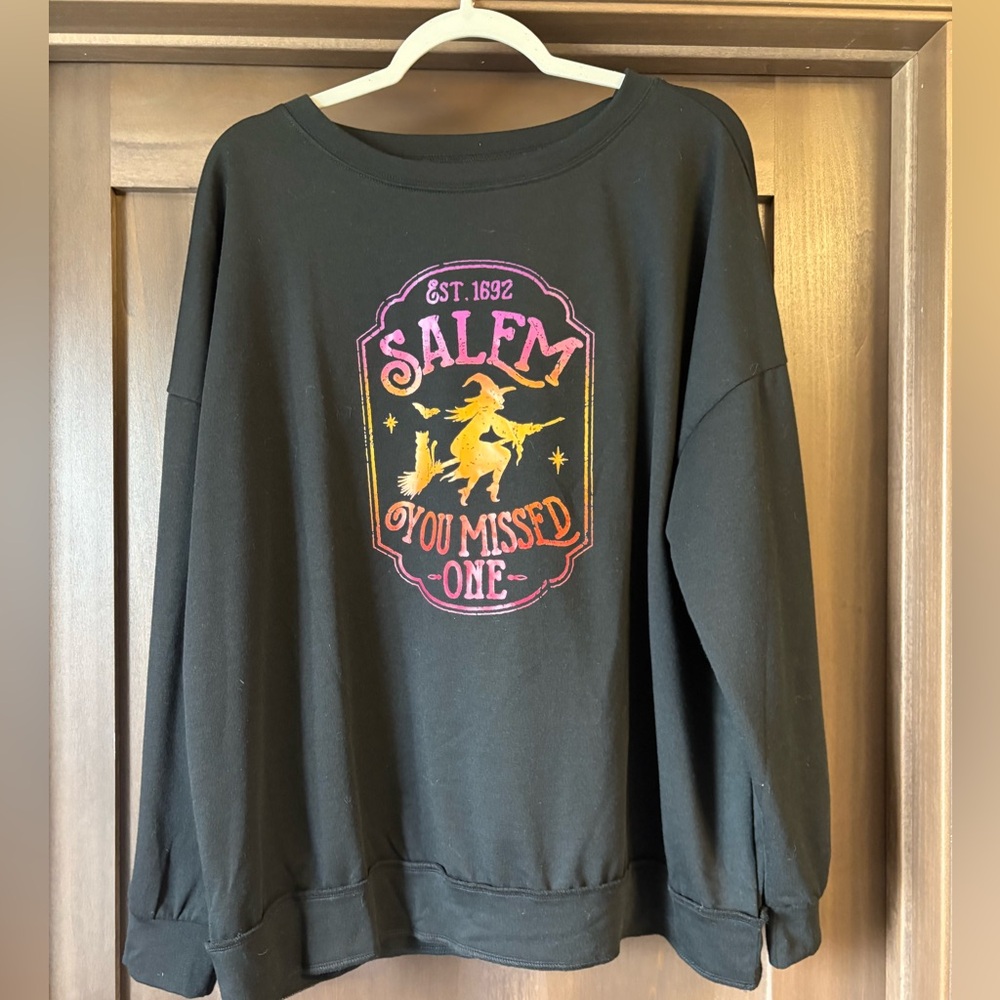Halloween/witch sweatshirt plus size